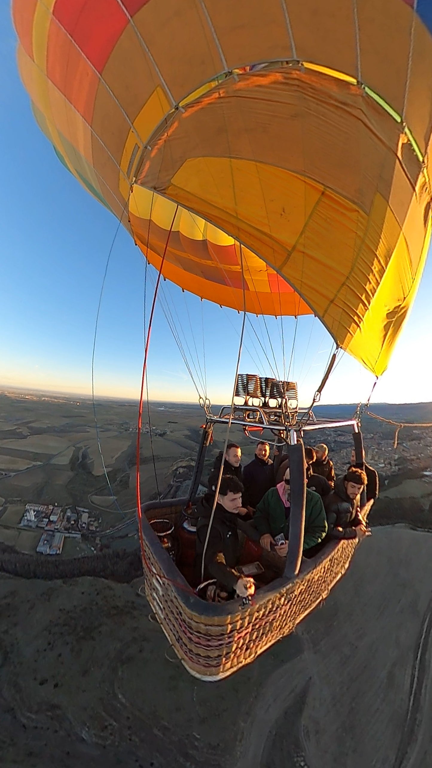 Hot Air Balloon Flight at Sunrise in Segovia